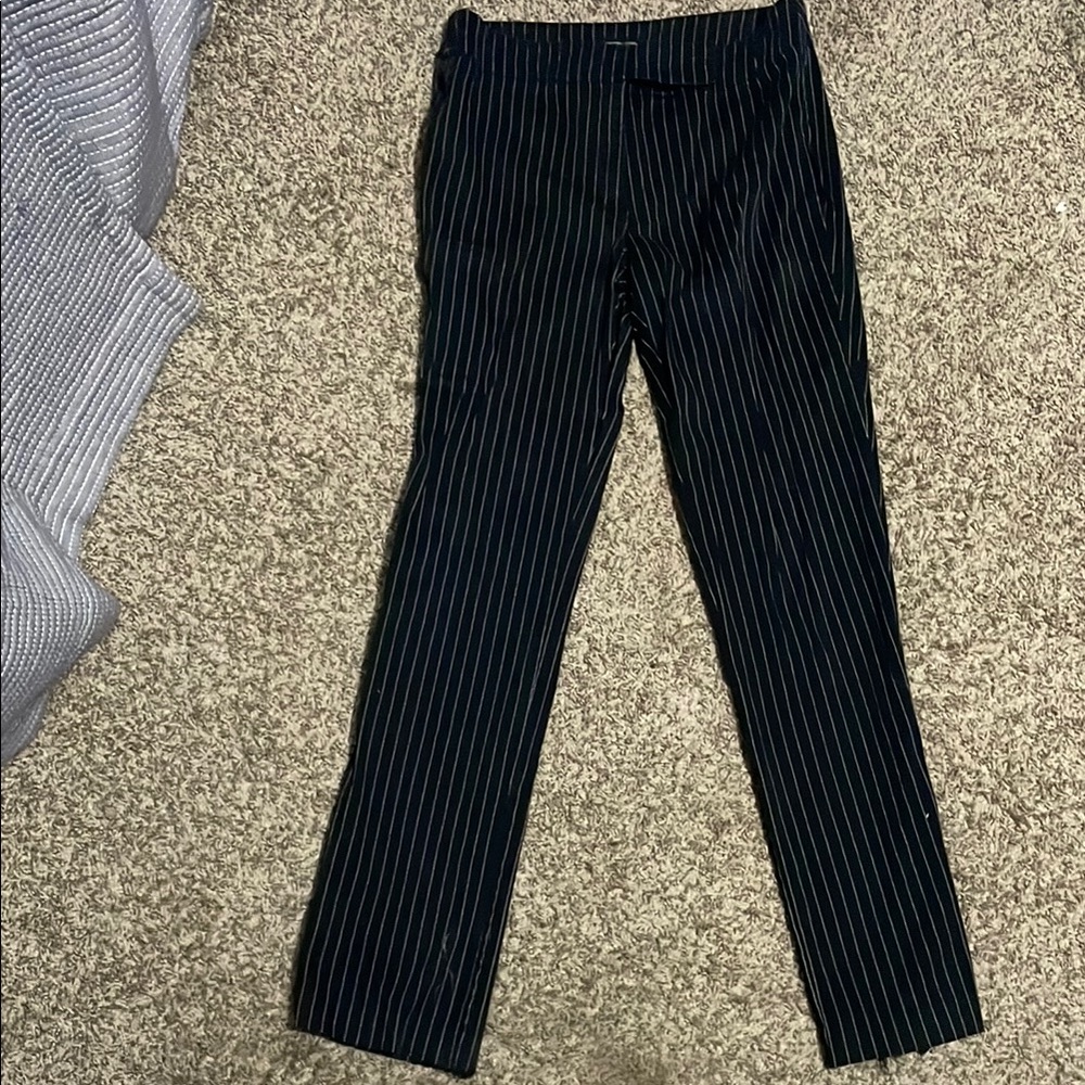 New York & Company Black Pinstripe Pants